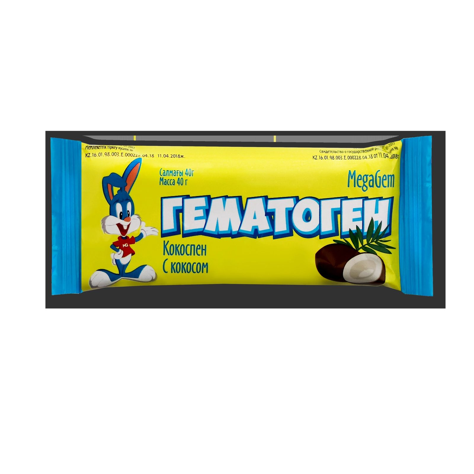 Гематоген с кокосом, БАД 40гр.