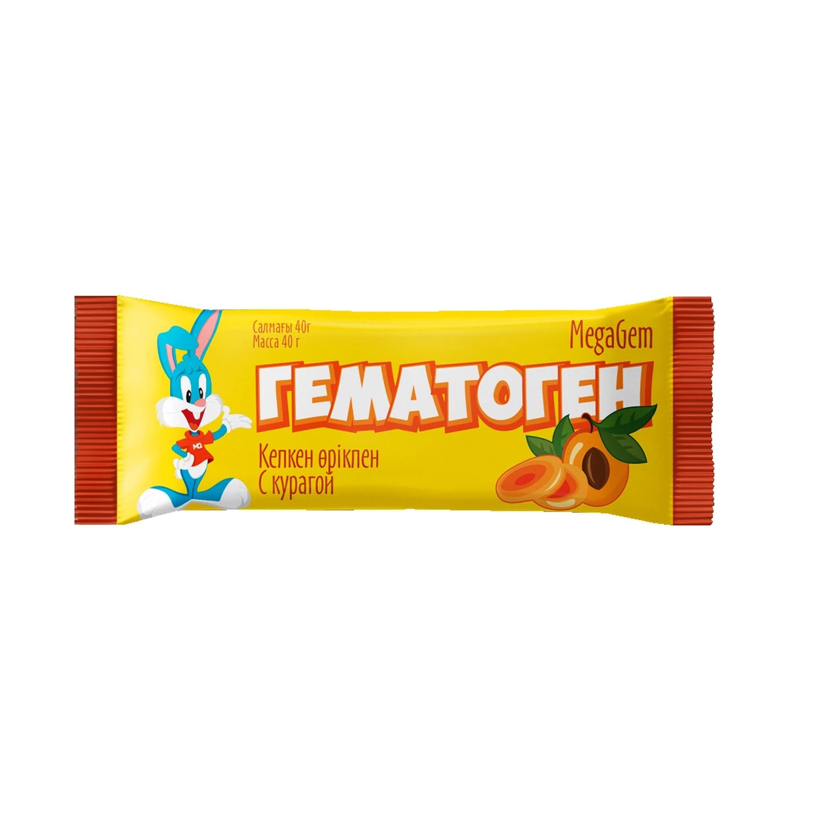Гематоген с курагой, БАД 40гр.