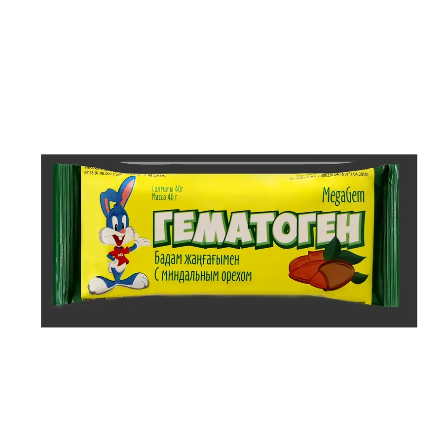 Гематоген с миндальным орехом — флоу-пак 40 г